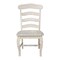 International Concepts Set of 2 Country French Chairs with Solid Seats, Unfinished C-219P - alternate 9